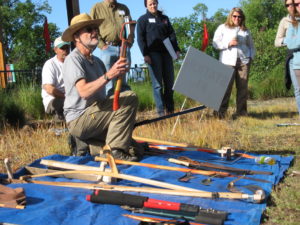 K. Moore hand tools demonstration at Cal-IPC field course training