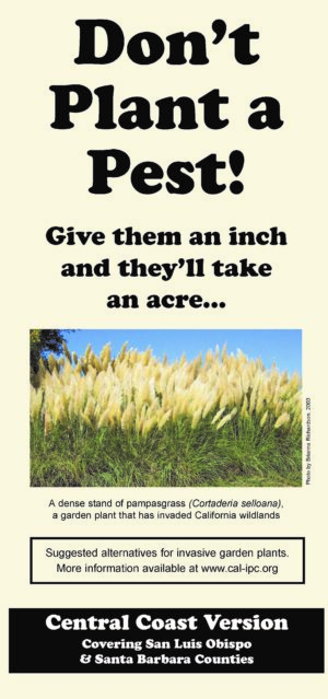 Don't Plant a Pest Central Coast Brochure Cover