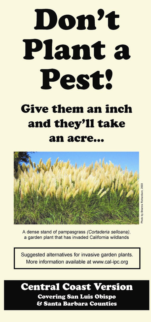 Don't Plant a Pest Central Coast Brochure Cover