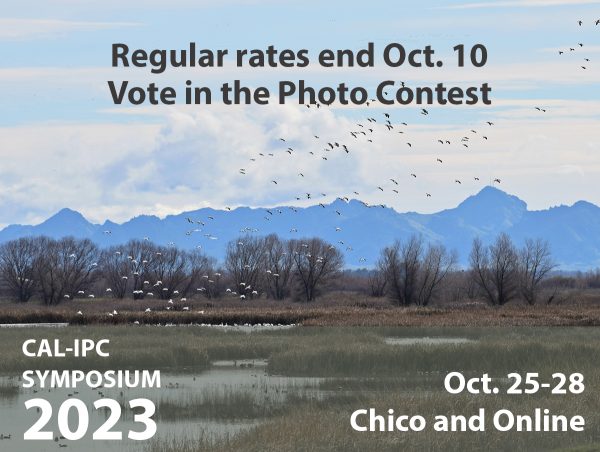 Marsh landscape at dusk with blue mountains and flying geese. Text overlay Regular rates end Oct. 10, Vote in the Photo Contest